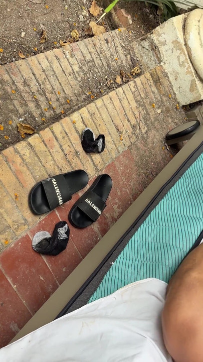 Rossa Vaxx Fucks Her Stepbrother in the Garden in Full View of Everyone-