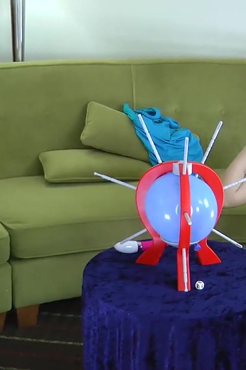 Angel and Voluptuous Grace Captivating Strip Game of Prick-prick-bang