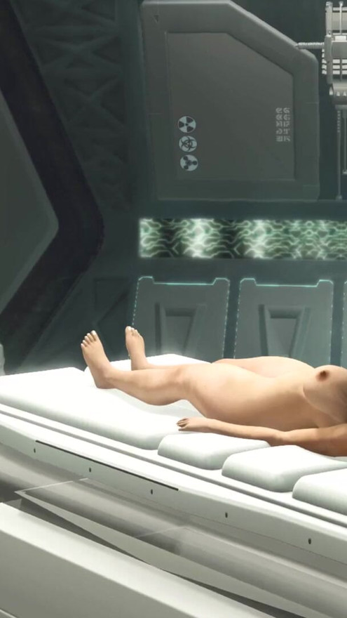 Futa 外星人在科幻实验室里和一个年轻的丰满性感辣妹玩耍 | 短片 1