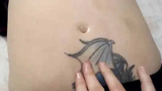 Oiled belly button play