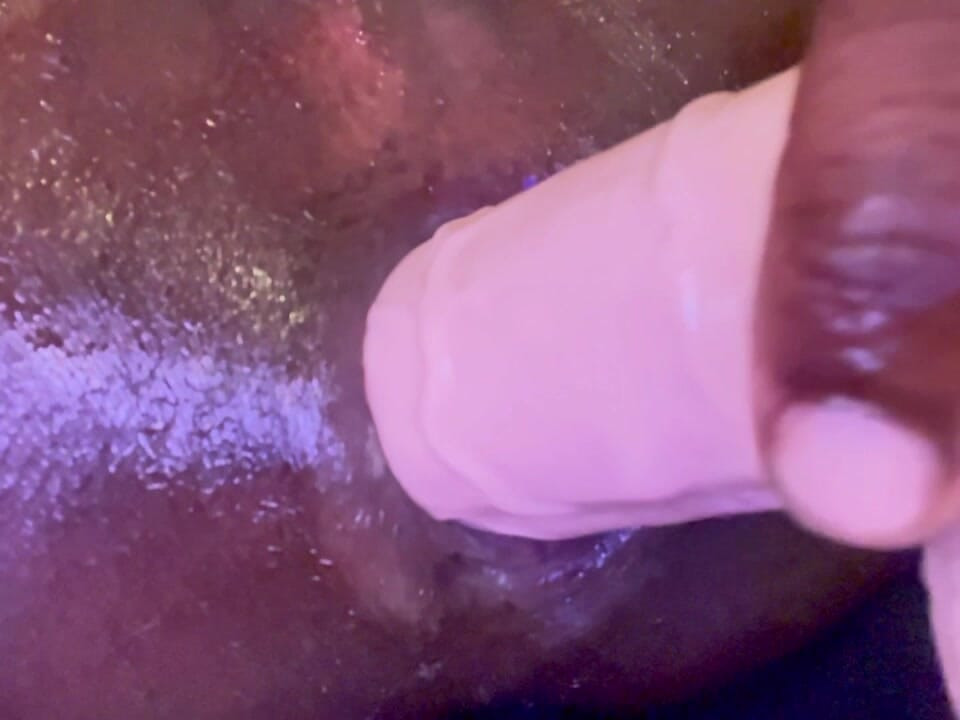 Sissy ass full of creamy clear load, craving for more loads deep inside me