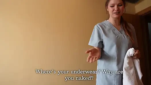 Der Physiotherapeut Gibt Mir Eine Happy-end-massage Als Zusätzlichen Bonus.