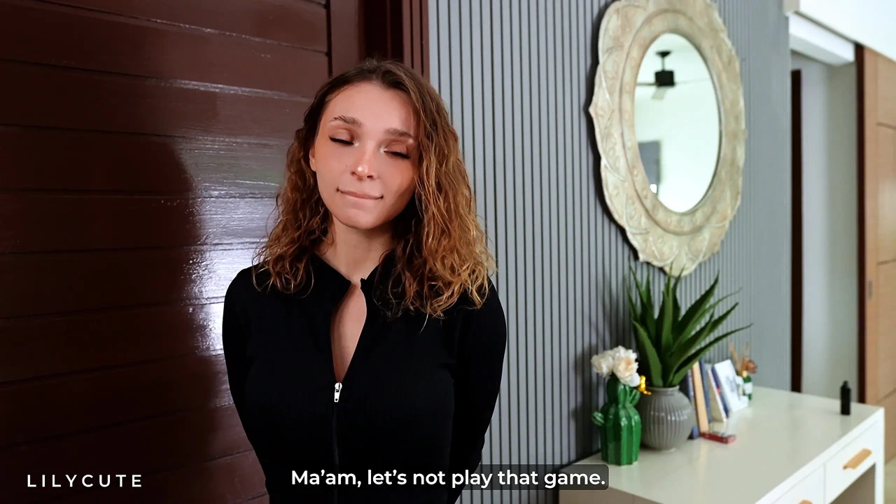 Delivery Girl Drops the Package Pays with Her Ass!