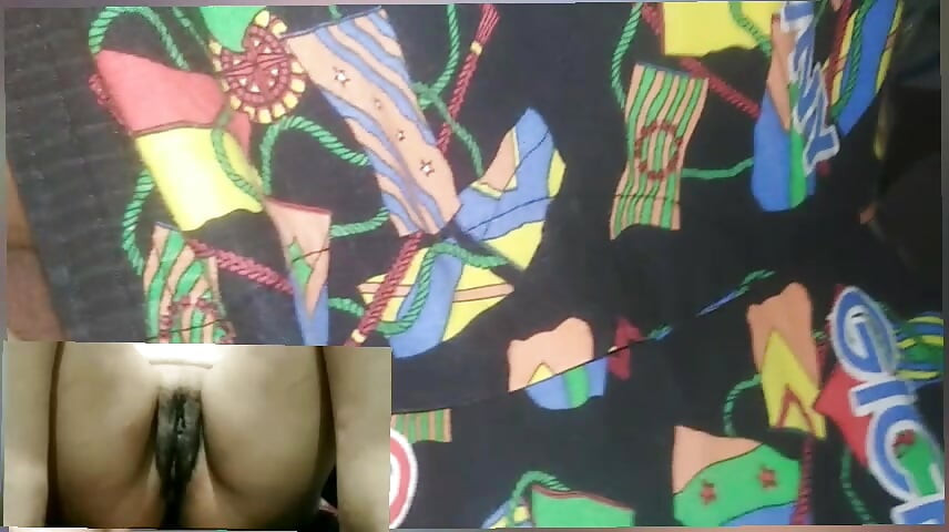 Wife Masturbates for Husband on a video call