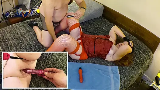 Carmen Angel's Red HOT Sexy Gilf Cocksucking, Dildo Play & Fuck To Creampie 102725CAMS1245M