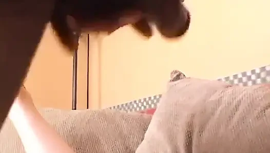 Sexy babe moans as s huge pole penetrates her wet cunt
