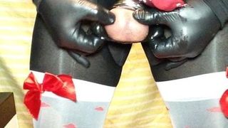 COMDOM RED IN BIG COCK END BLACK IN BALLS RING