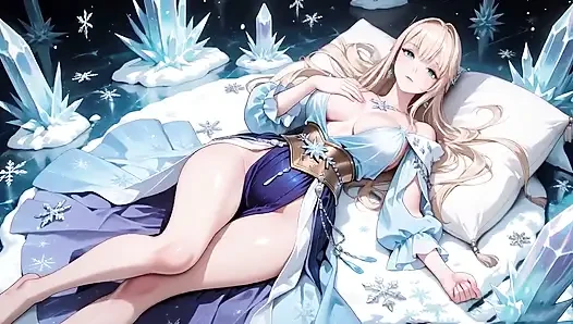 Dewi Es yang Dingin Menjadi Basah! Sekretaris Blonde di Kamar Kristal yang Penuh Fantasi, Berbaring Malas tapi Matanya Liar