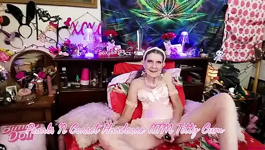 Pearls n korse sert atm meme boşalması