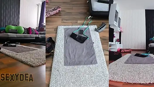 Get Hot and Sweaty with Me in Triple Cam View Naked Workout!