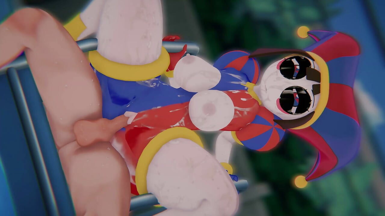 Fortnite X Tadc Pomni ติดลูป มัดมือสาวดิจิทัล โดนเย็ดสองรู POV 4k60Fps