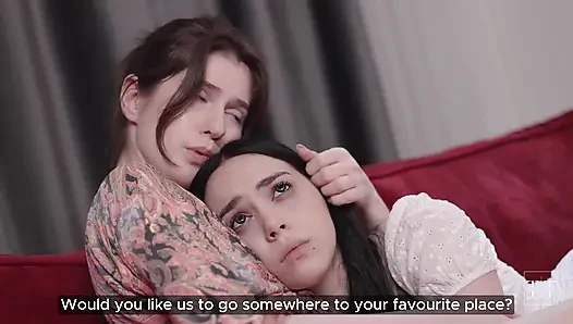 Any Breakup Can Be Healed by Lesbian Love. 4K HD Tim Team
