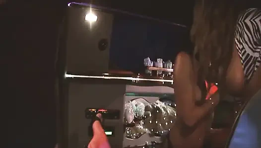 Babes Sex Mission Scene-4_trio of Horny Brunette and Blonde Having Sex Together in the Limousine