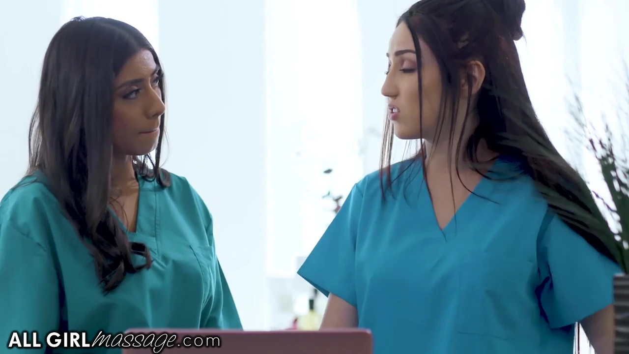 Training Turns Into Threesome During Lena Paul's Inspection