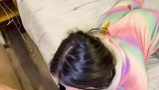 Beautiful Tender Girl Is Discovered Masturbating in Her Pajamas by Her Stepfather and He Fucks Her