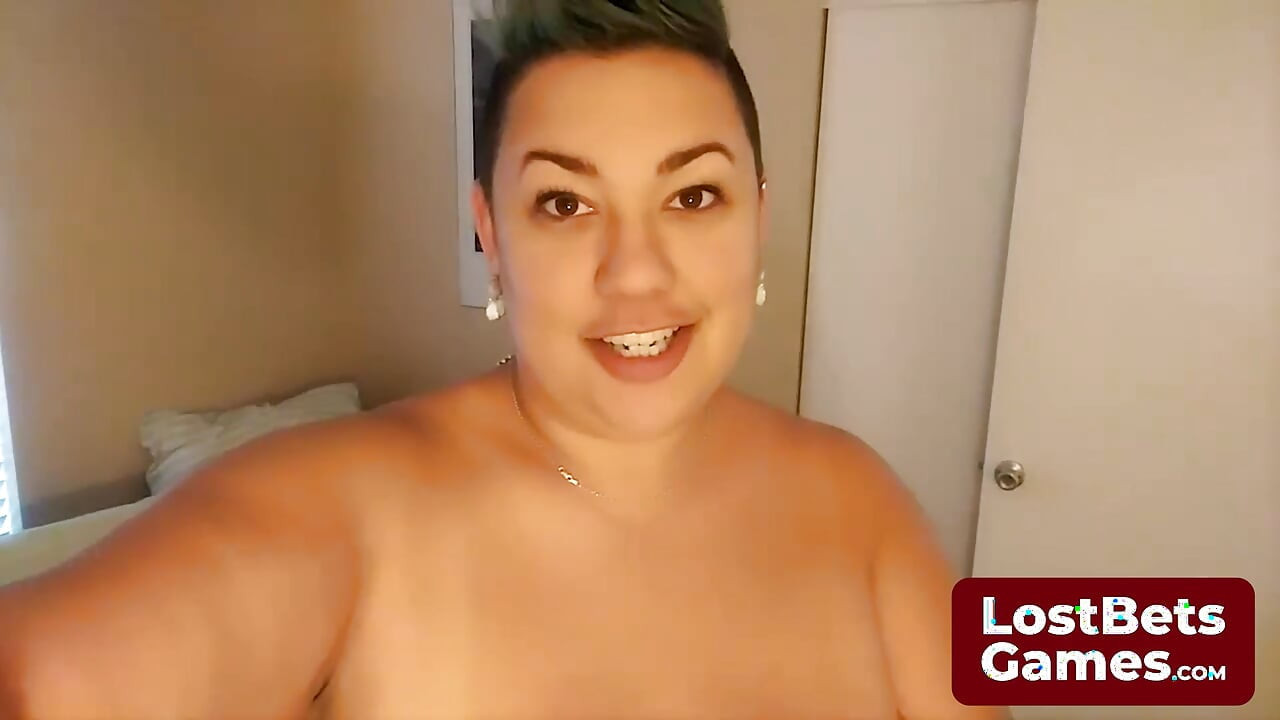 The final strip game loser, left in just her bra