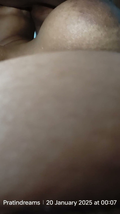 Bhabhi big boobs pressing and liplock | Clip 1