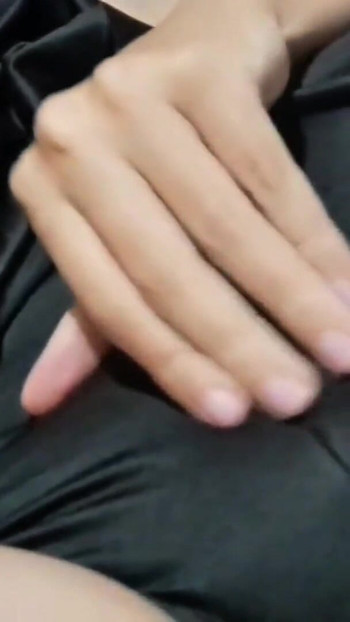 Unforgettable moment from "Naughty college girl moans while touching her pussy"
