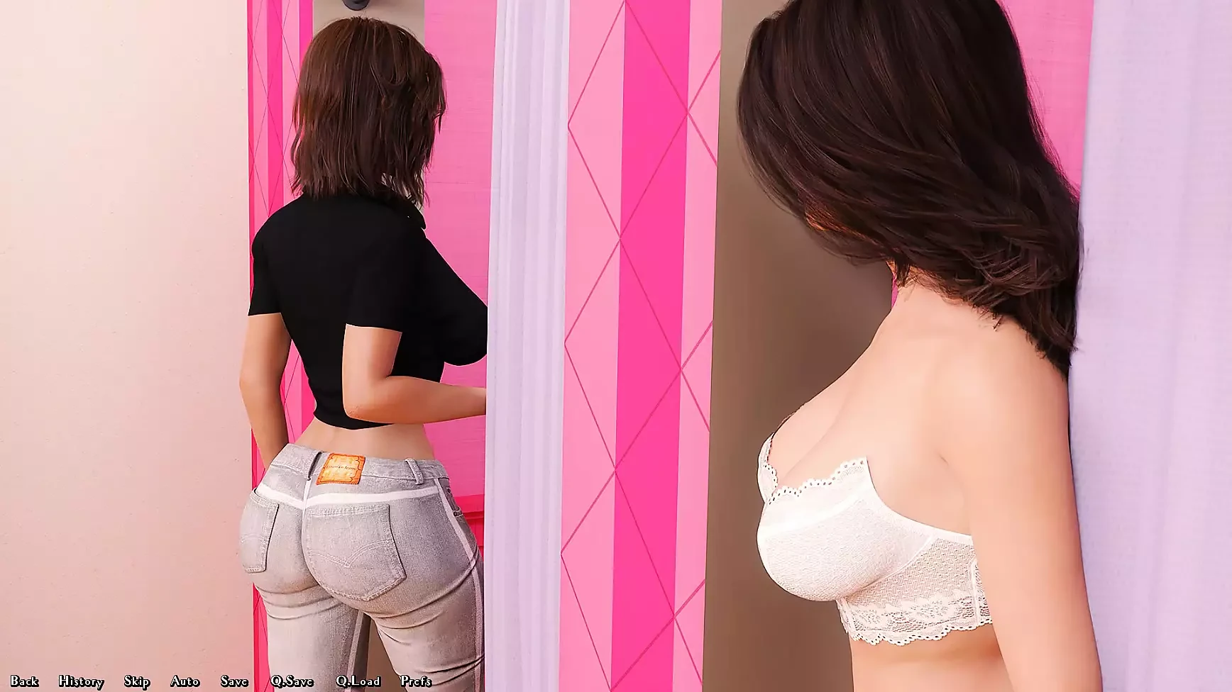 Sendo um Dik 0.7.0 Parte 156 experimentando roupas por loveskysan69