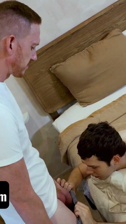 Twink Stepson Secretly Wonders What It Would Be Like To Taste His Stepdad's Big Fat Cock | Clip 1