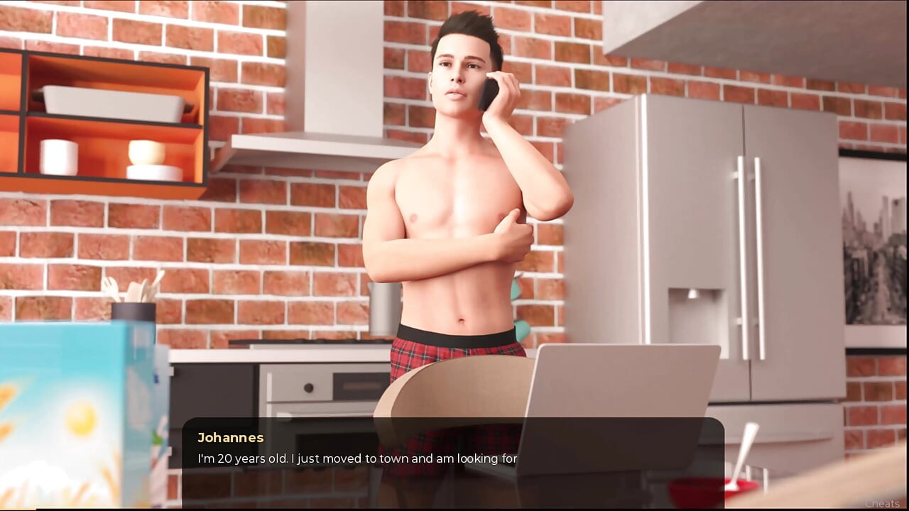 No more cash #1: Johannes が Tris に倒れ、彼のペニスが滑り落ちた