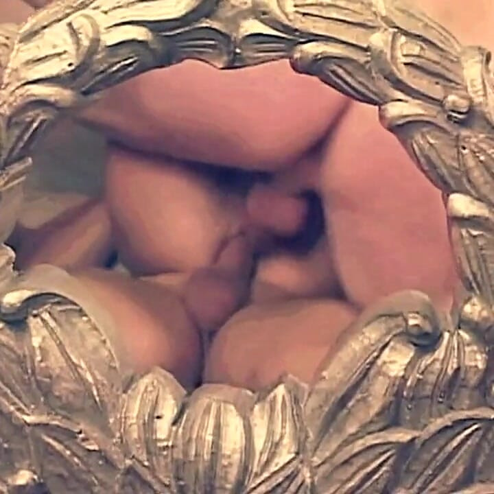 Skinny Mature Is Stuck in a Threesome