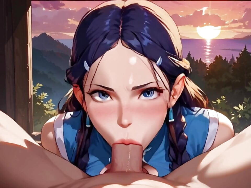 Anime Ai：清洁工, 她看到我的鸡巴忍不住了.