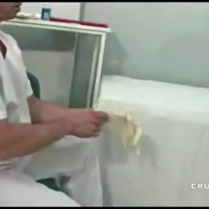 Latino twink used y his doctor at the clinic