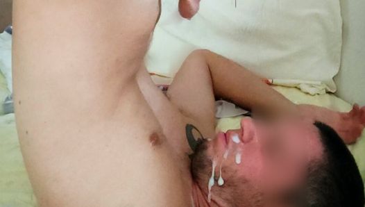 Huge thick cumshot on my face
