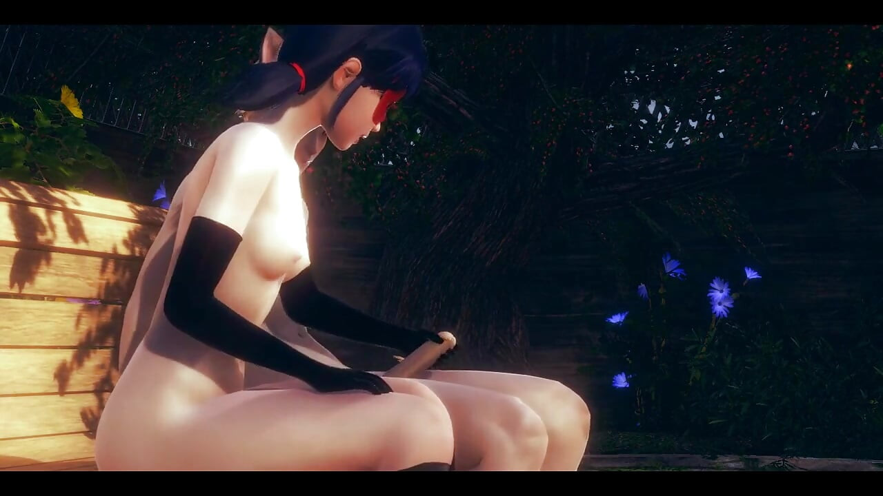 Ladybug Hentai - 공원에서 Cat Noir에게 핸잡과 따먹기 - 일본 아시아 만화 애니메이션 게임 포르노