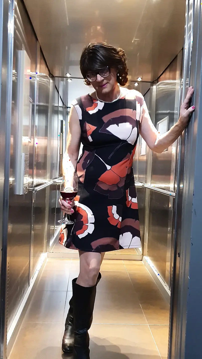 Tits and cock in hotel elevator