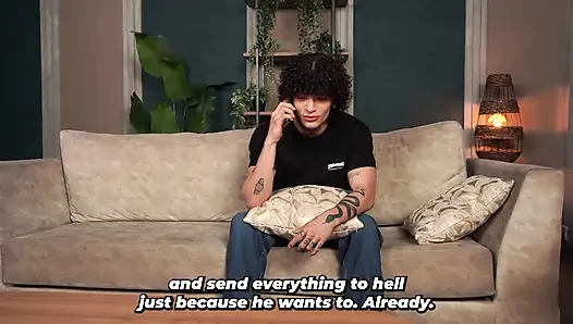 Stepson stops feeling sad thanks to his busty stepmom after she fucks him hard