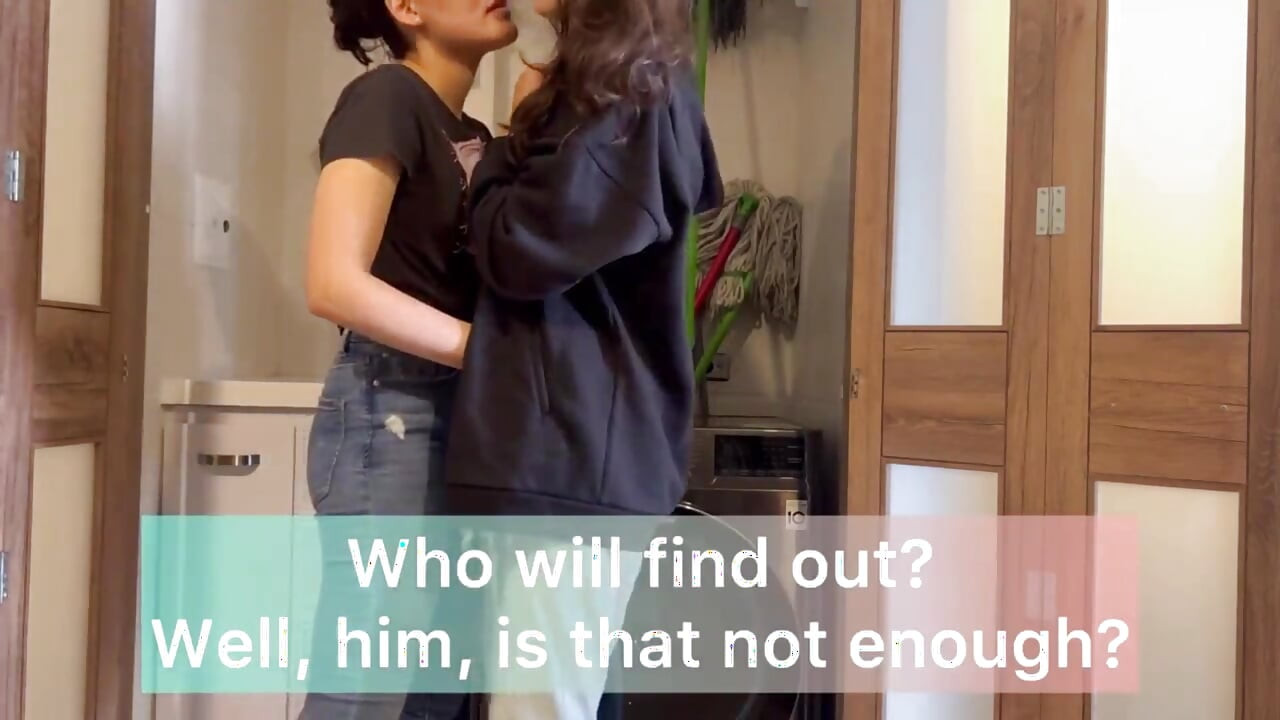 I'm fucking the neighbor in the laundry room, and she won't stop moaning.