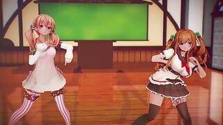 MMD R-18, anime, filles qui dansent, clip sexy 258
