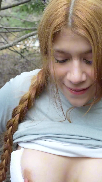 Girl lost in the woods finds a ranger who fucks her tight pussy - Coraljade | Clip 1