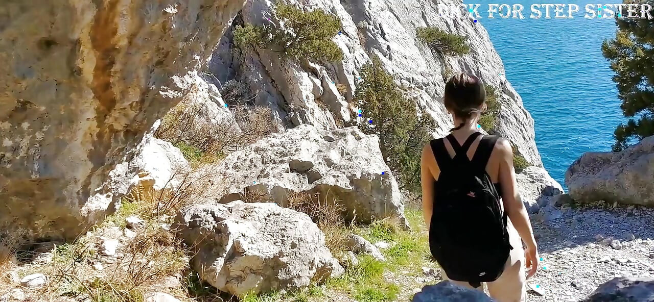 Fuck me please while no one sees, sex in nature in the mountains.