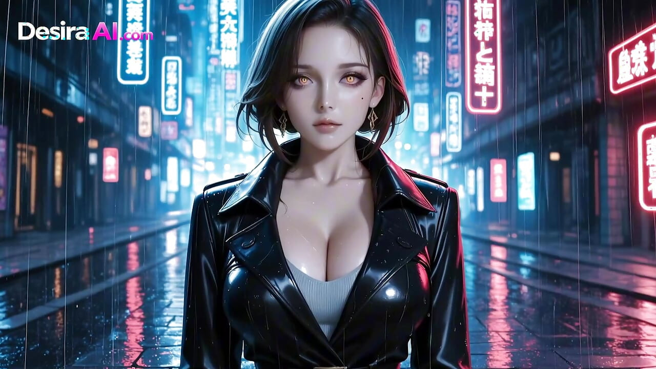被雨水浸濕的熟女騎著雞巴深入，被內射時呻吟 AI 產生