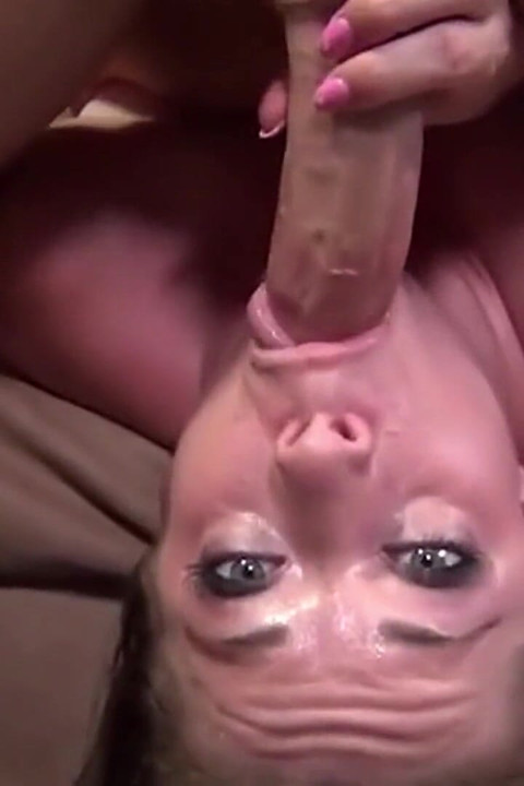 Blonde Slut Gets Her Face Fucked Hard and Covered in Cum