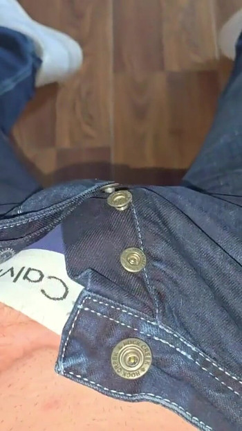 German voice in boss chair.. blue Calvin Klein boxer.. cock rock hard.. precum flowing | Clip 1