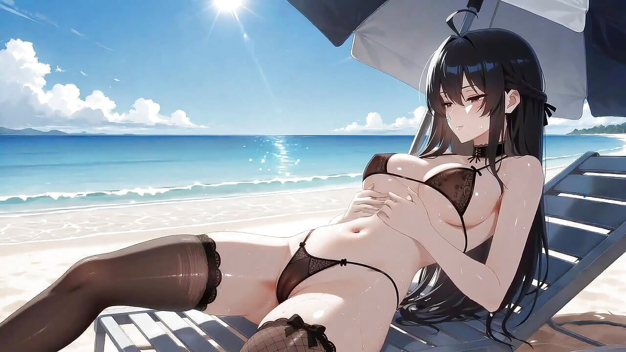 AI Gothic Beauty by the Sea.