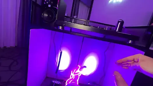 Riding the Hot Djs Dick Till Cumming All Over My Ass