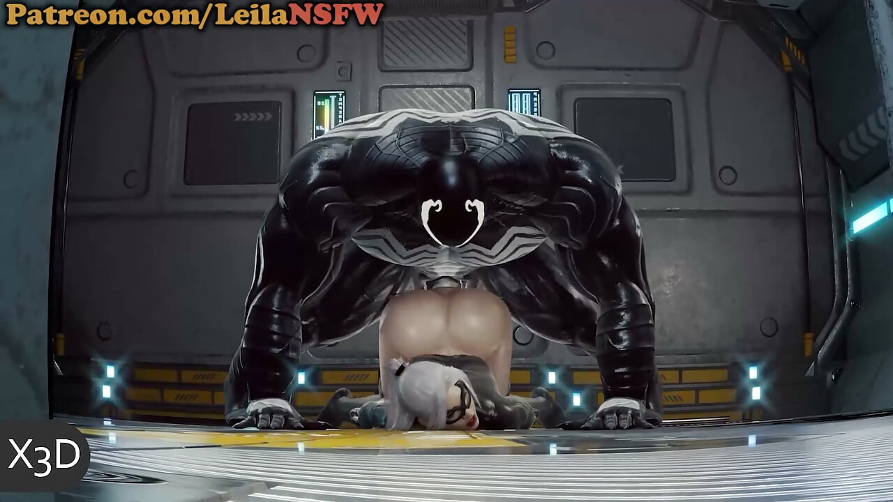 Catwoman Becomes the Pet Slave Of Venom Big Black Monster Cock