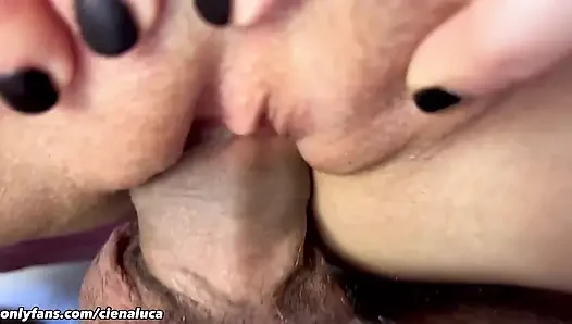 Close up Tight Pussy Penetration and Cum Creampie, Anal Fingering. - Ciena