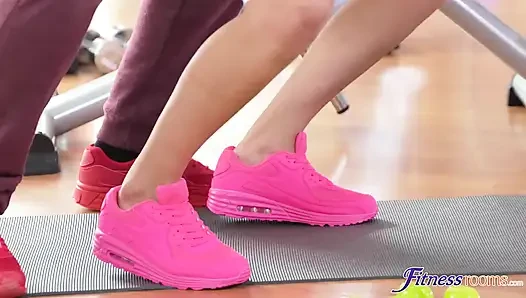 Fitness Rooms - It's Miky Love's Last Private Session with Her Trainer, Jack Wilson