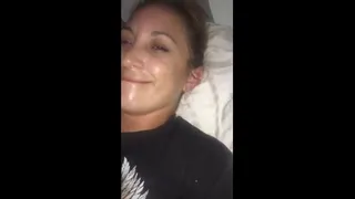 Wife masturbating and moaning selfie
