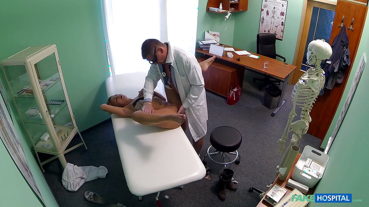 Cute Young Blonde Still Dizzy After Doctor Cums in Her