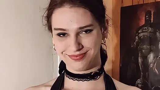 Melody's Playboy Bunny Audition, Deepthroat and Huge Dildo
