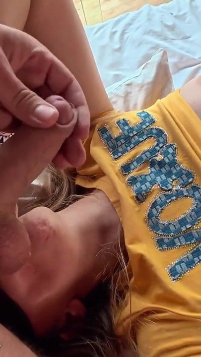 Hot Country Girl Sucks Dick in Cozy Cabin Overlooking the Hills | Clip 1