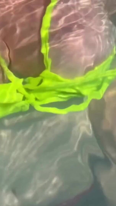 Artemisia Love flashing her juicy big tits underwater Public pool fetish FULL OF | Clip 2