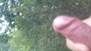 Flashing dick, Jerking naked at the lake & near the road